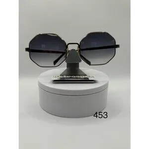 NEW Vintage Oversize Eyeglasses | Non Rx | Grey Fade Lens | Octagon Metal Frame 6_ee7239a7-e1bf-46db-86a1-  main image 4